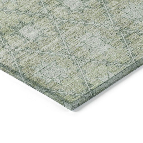 Chantille Machine Washable Indoor/Outdoor Abstract ACN1858 Aloe 3 ft. x 4 ft. Area Rug