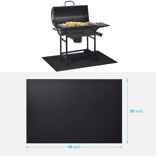48 in. x 30 in. Grill Mat with Fireproof and Water-Proof for Deck, Grass and Indoor Fireplace Protection (1-Pack)
