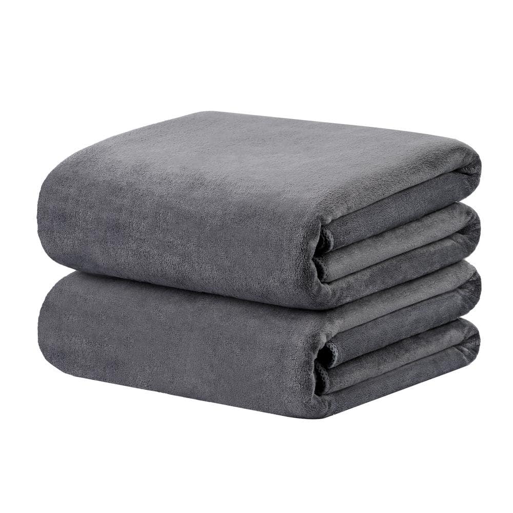 JML 6 Piece Gray Microfiber Towel Set Microfiberset-1 - The Home Depot