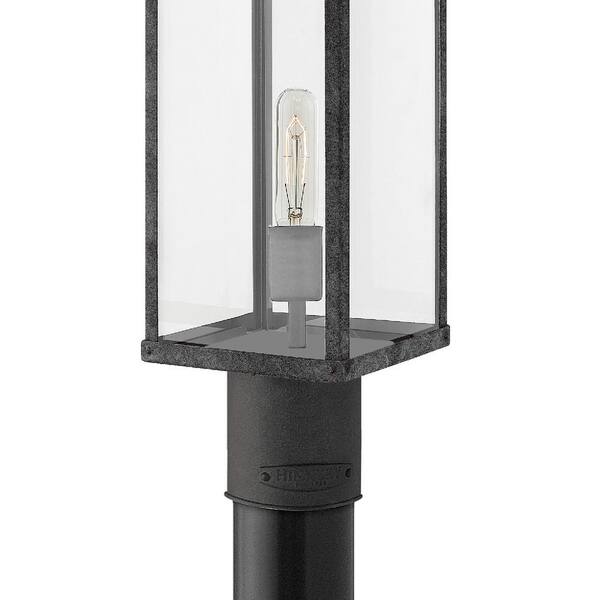 HINKLEY - Porter 1-Light Aged Zinc Outdoor Post Mount Light