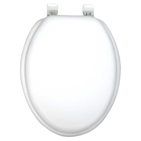 Classique Ginsey Elongated Closed Front Soft Toilet Seat in White