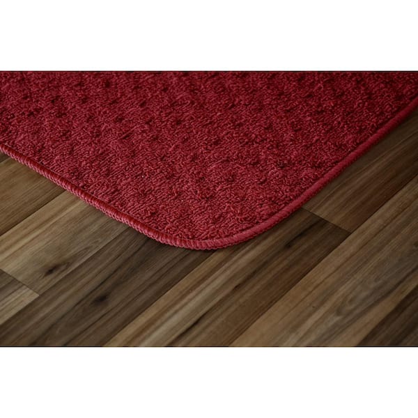 Town Square Chili Red 2 ft. x 2 ft. 2-Piece Rug Set