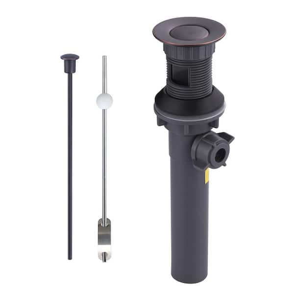 ARCORA 2-1/8 in. x 8-5/8 in. x 8-5/8 in. Bathroom Sink Lift Rod Drain in Oil Rubbed Bronze