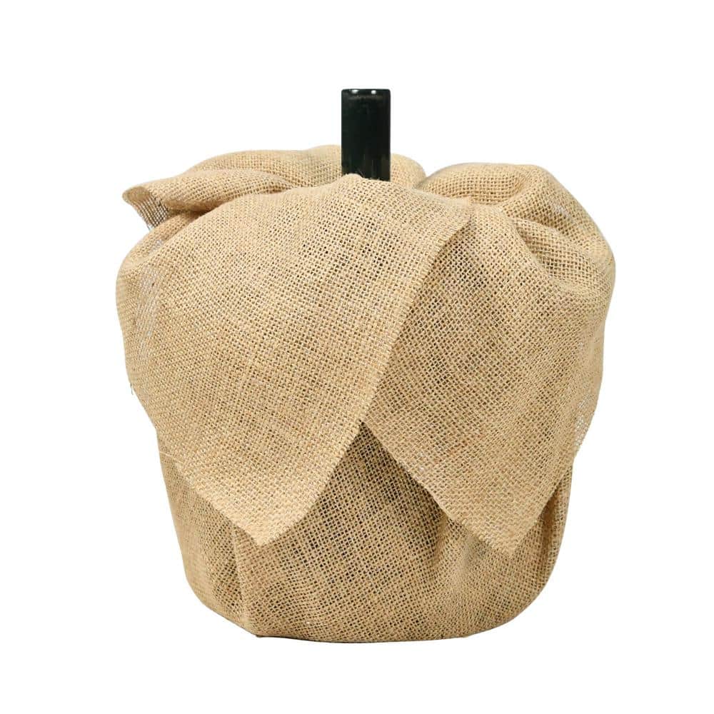 6 ft Green Topiary Alpine Artificial Christmas Tree with Burlap Base
