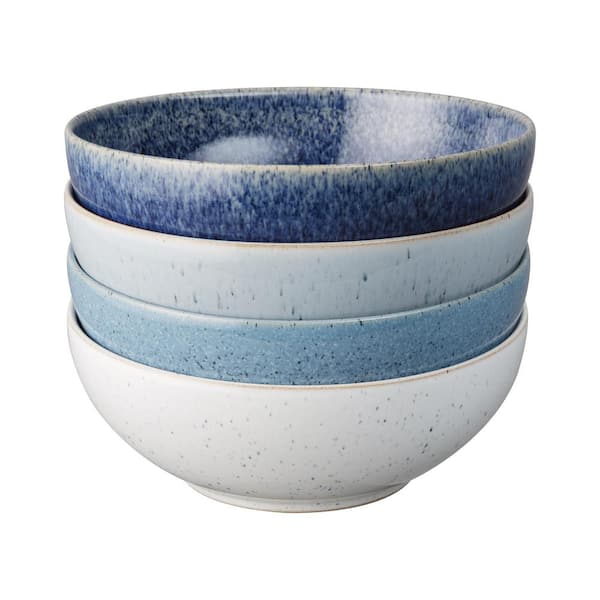 Denby Stoneware Studio Blue (Set of 4) 27.7 fl. oz. Cereal Bowls