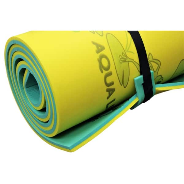 Aqua Lily Pad Yellow Water Mat Playground Floating Foam Pad For Lake Alp18 The Home Depot
