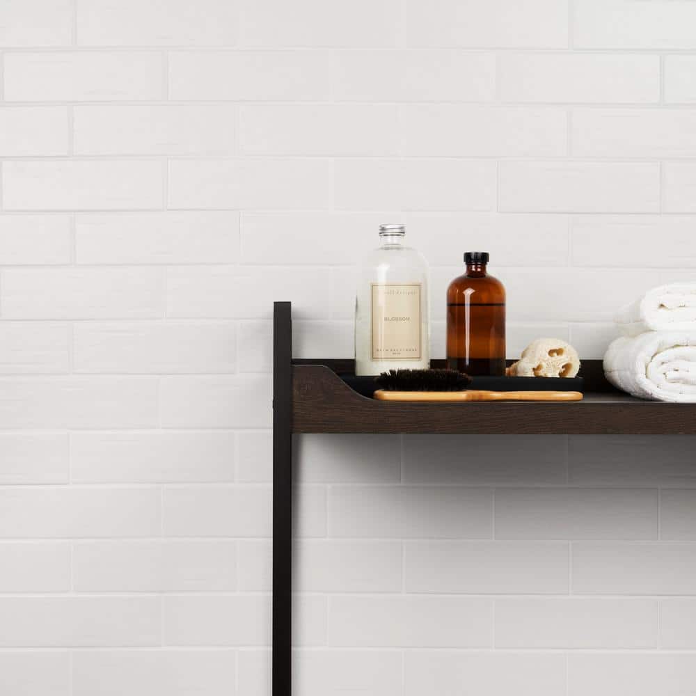 Matte White 3" x 9" Porcelain Subway Wall & Floor Tile