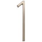 5 in. Satin Nickel Floating or Flush Plated House Number 1