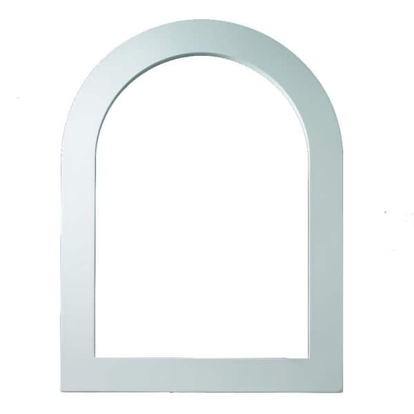 Fypon 25-1/8 in. x 61-1/8 in. x 1 in. Polyurethane Flat Trim for Cathedral Louver Gable Vent