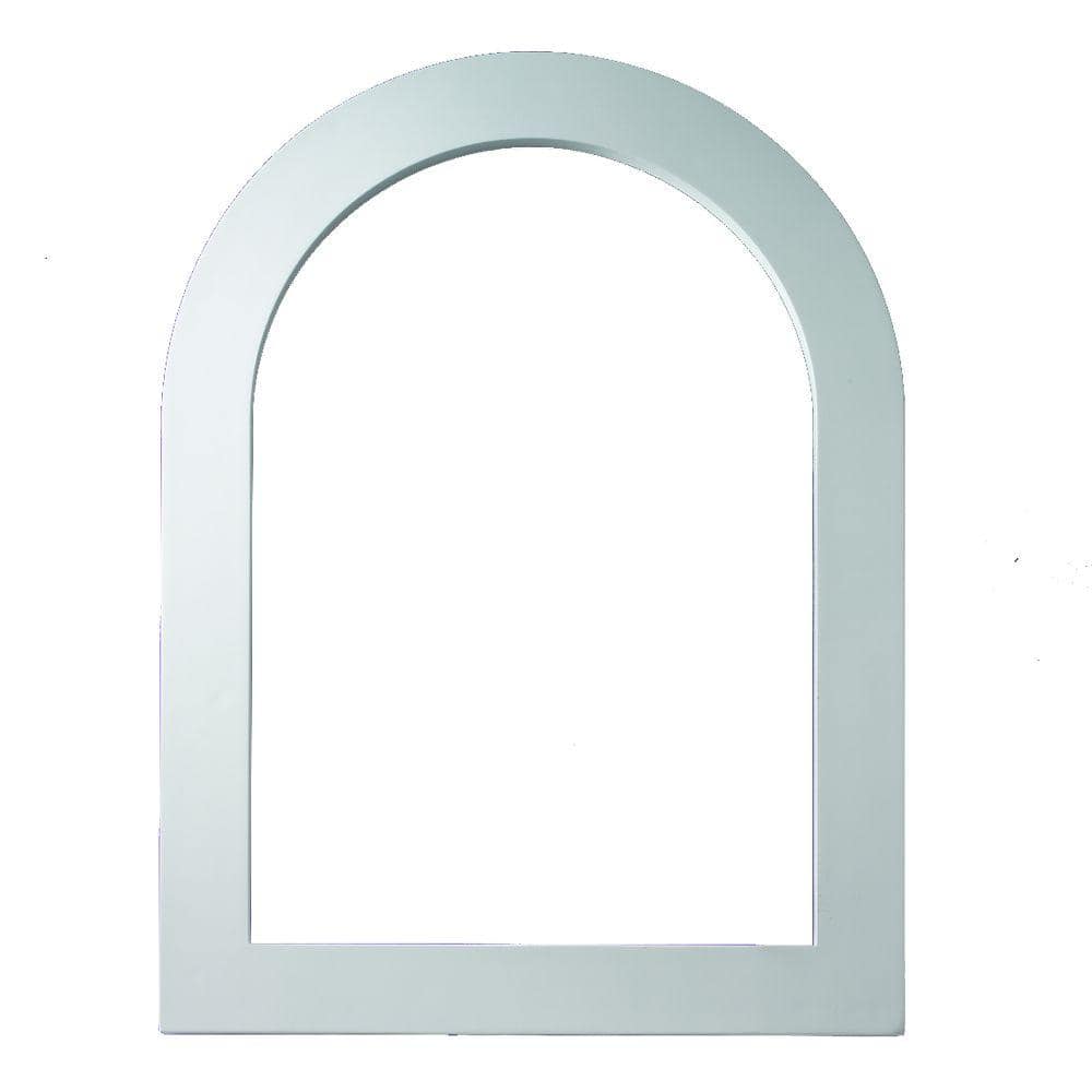 22-3/16 in. x 3-1/2 in. x 1 in. Polyurethane Flat Trim for Cathedral Louver Gable Vent -  Fypon, CLV22X31X4F