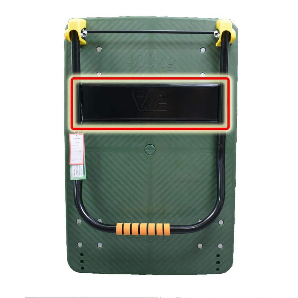 Green Folding Steel Platform Hand Truck with 440 lb Capacity