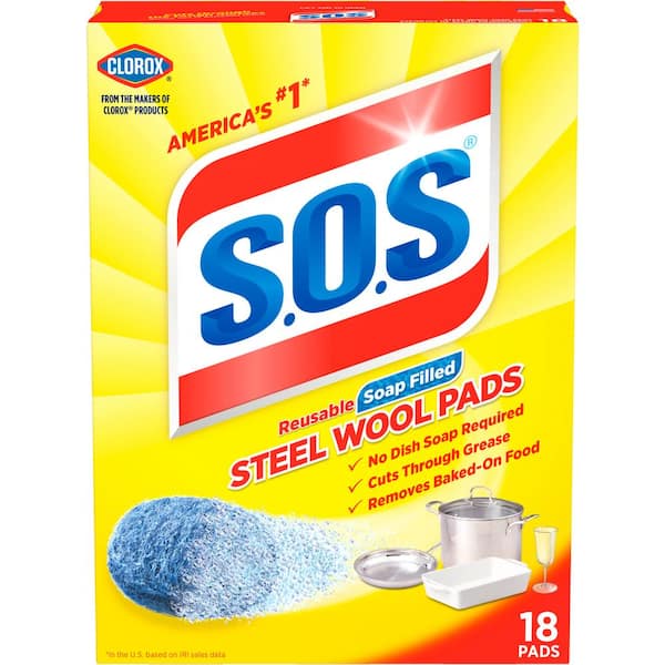 S.O.S Steel Wool Soap Scouring Pads (18-Pack)