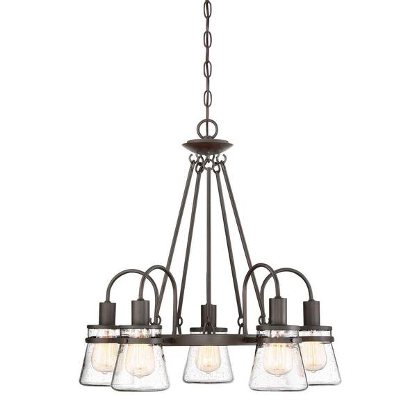 Savoy House Portsmouth 5-Light Outdoor Chandelier in English Bronze