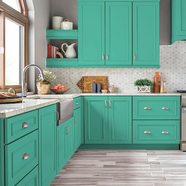 1 gal. #P430-4 Kauai Satin Enamel Interior/Exterior Cabinet, Door & Trim Paint