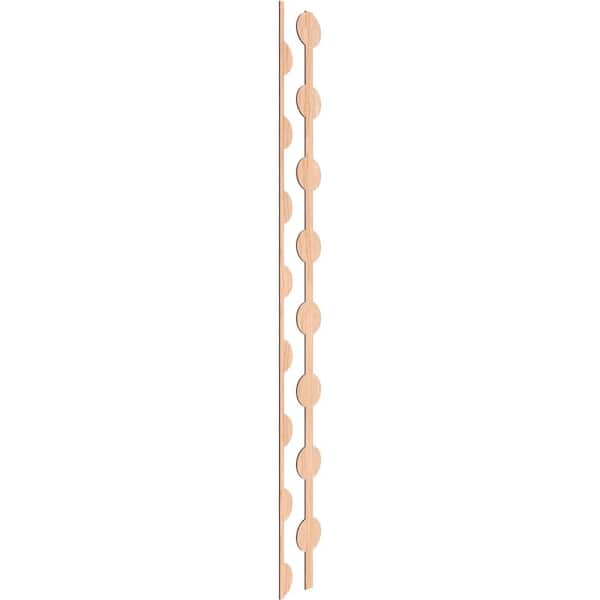 Ekena Millwork Bridgeport 94 in. H x 0.25 in. W Slatwall Panels in Hickory 12-Pack