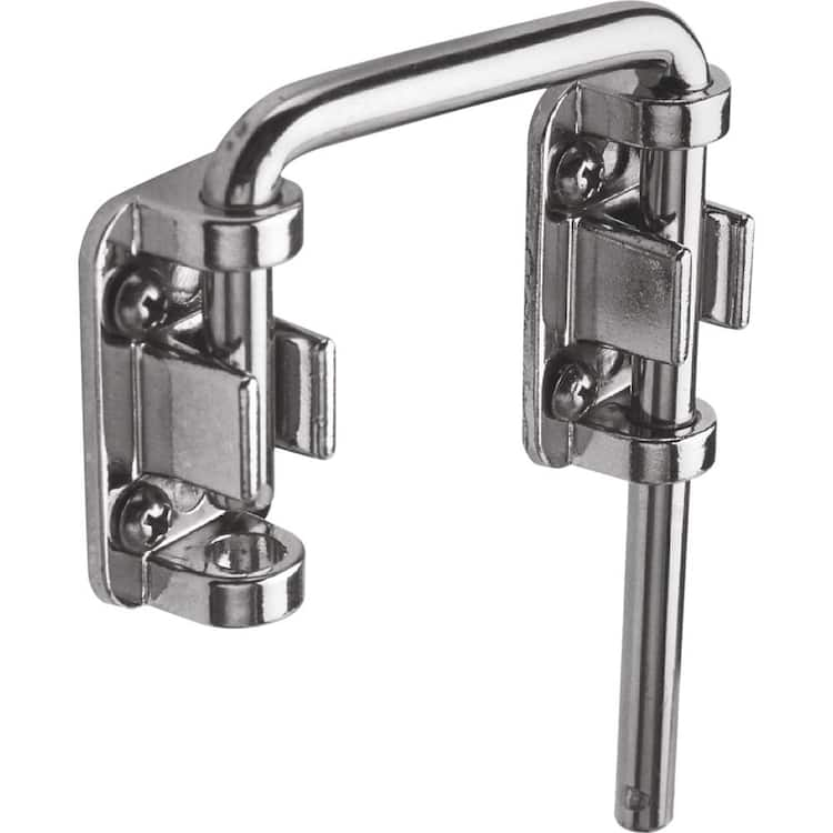 Prime-Line Sliding Door Loop Lock, 2-1/8 in., Hardened Steel Bar w/Diecast Base, Chrome Plated