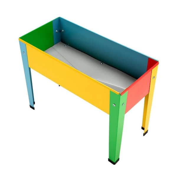 Unbranded 24 in. W x 11 in. D x 18 in. H Metal Raised Garden Bed, Raised Planter Box