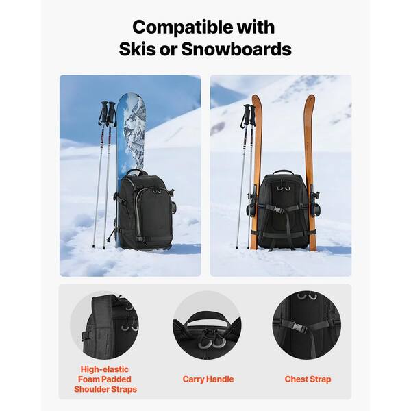VEVOR Ski Boot Bag 55L Snowboard Boots Travel Backpack for  display picture 1
