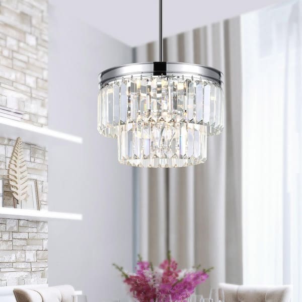 Weiss 5 Light Down Mini Chandelier With Chrome Finish