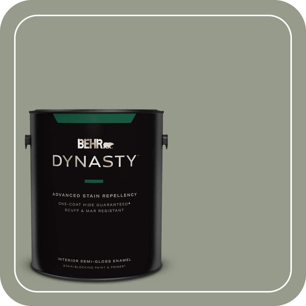 1 gal. #PMD-56 Laurel Leaf Semi-Gloss Enamel Interior Stain-Blocking Paint & Primer price history on PriceWatchPro