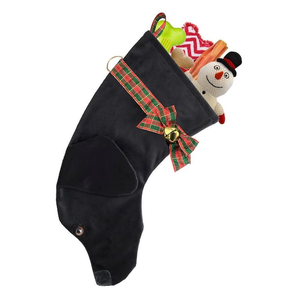 christmas stocking black lab