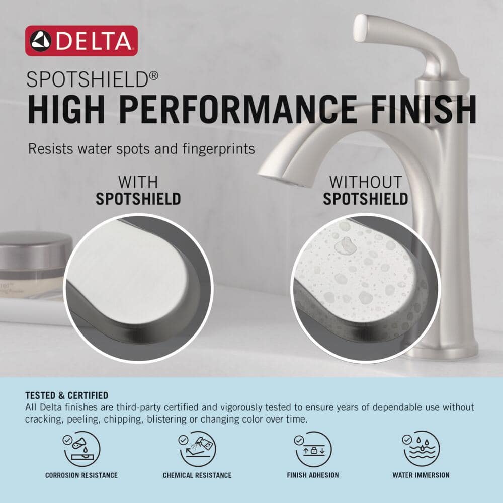 Vesna 3-Hole Widespread Nickel Bathroom Faucet with Drain Assembly