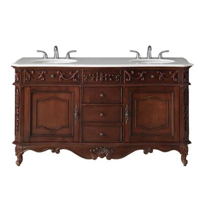 Porcelain Bathroom Vanities Bath The Home Depot