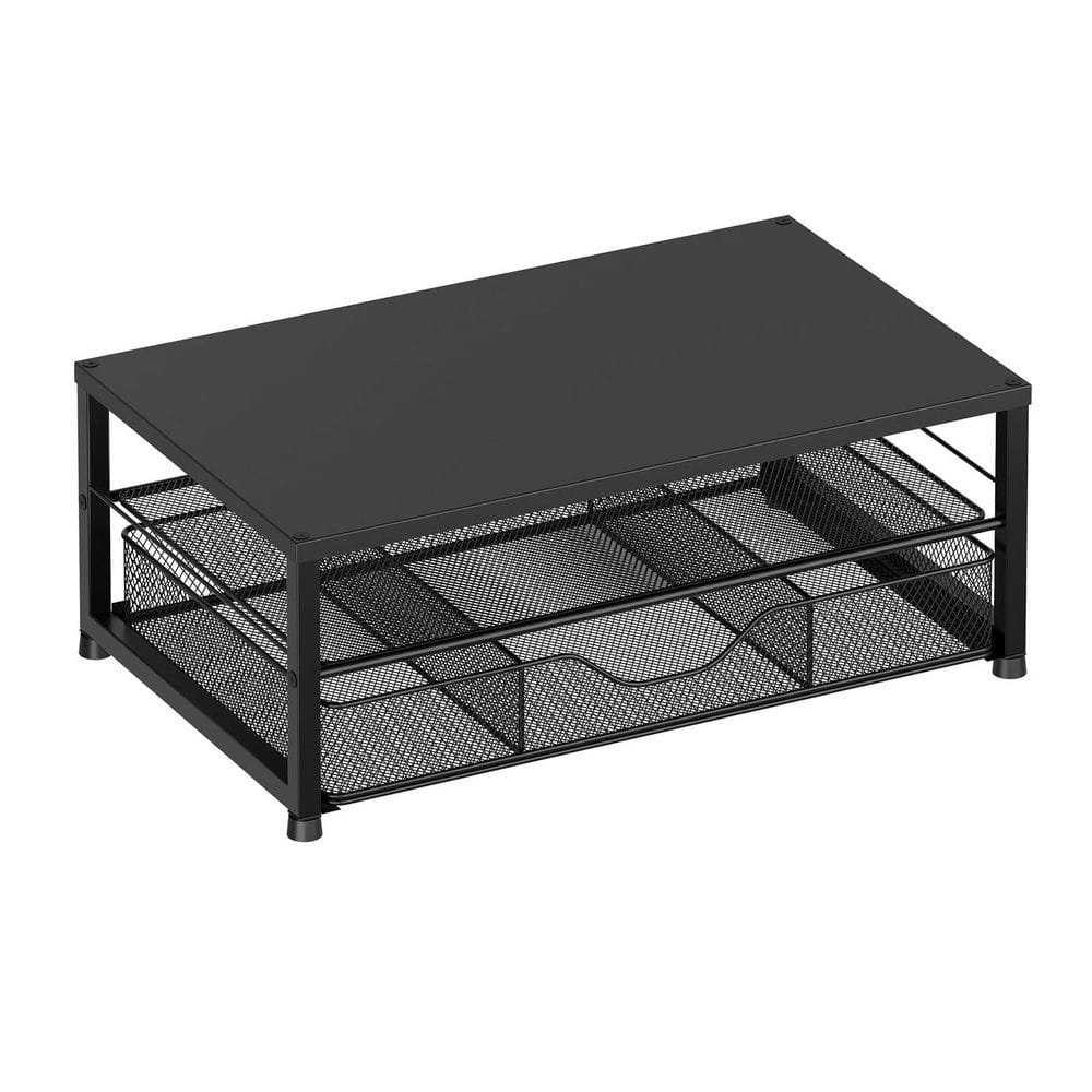 2-Tier Computer Monitor Stand for Desk Organizer with Drawer, Workspace Desktop Organizer for Office Supplie, Black price history on PriceWatchPro