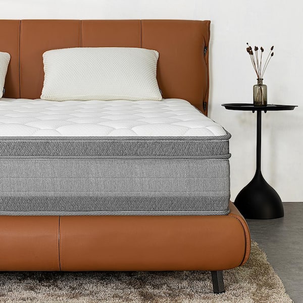 PICCHESS 12 in. Full Size Medium Firm Tillow Top Mattress, Cooling and Support