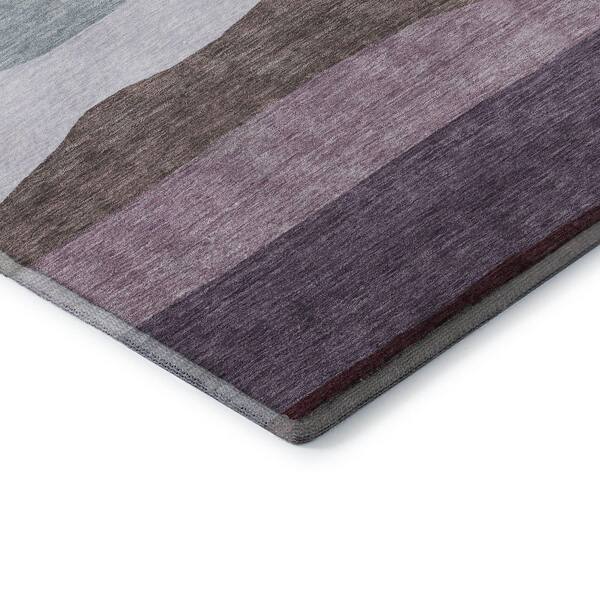 Mayfield Premium Machine Washable Abstract AMF2023 Orange 3 ft. x 4 ft. Area Rug