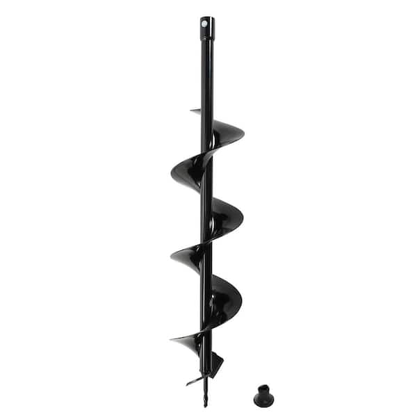 6 in. Heavy Duty Earth Auger Bit for Powered Auger, Post Hole Digger, Soil Cultivator