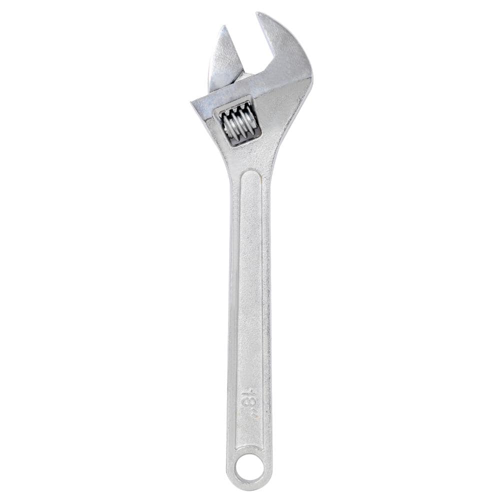 18 Inch Chrome-Plated Adjustable Wrench, Drop-Forged Carbon Steel Spanner with Wide Jaw & Polished Finish price history on PriceWatchPro