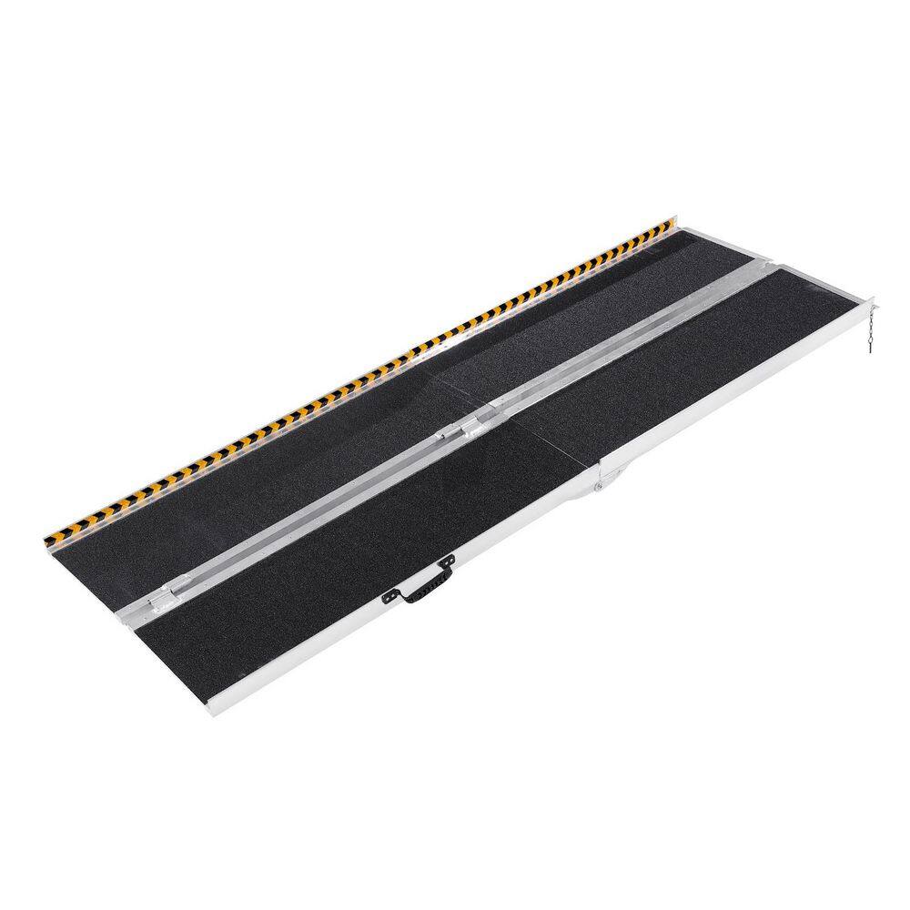 Portable Wheelchair Ramp, 8 ft. 800 lbs. Capacity, Non-Slip Aluminum Folding Threshold Ramp, Foldable Mobility Scooter price history on PriceWatchPro
