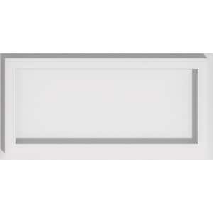 1 in. P X 12 in. W X 6 in. H Rectangle Architectural Grade PVC Contemporary Ceiling Medallion