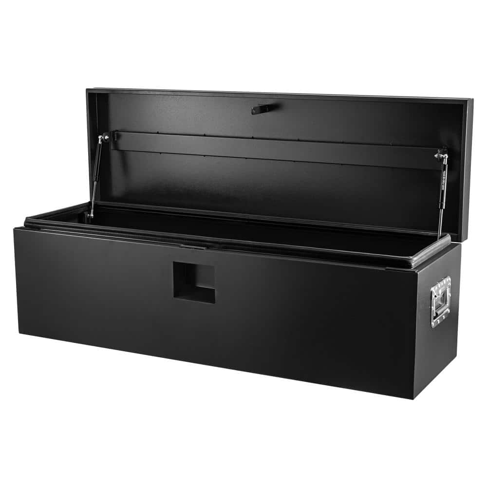 Heavy Duty Dual Lockable Steel Truck Bed Tool Box with Gas Shock Grooved Lid for Fits Pickup Trailer RV Global Fit price history on PriceWatchPro