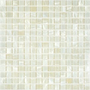 Celestial Glossy Pastel Gray 12 in. x 12 in. Glass Mosaic Wall and Floor Tile (20 sq. ft./case) (20-pack)