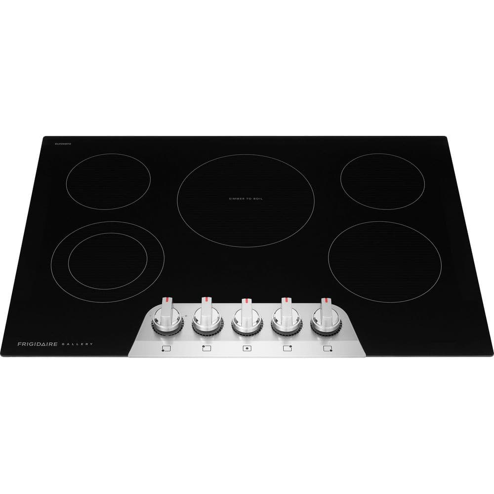30 in. 5 Elements Electric Cooktop in Stainless Steel with 2-in-1 Dual Element