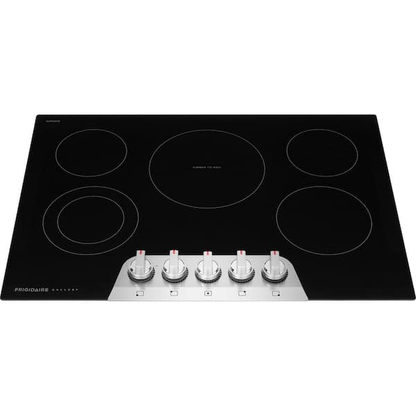30 in. 5 Elements Electric Cooktop in Stainless Steel with 2-in-1 Dual Element