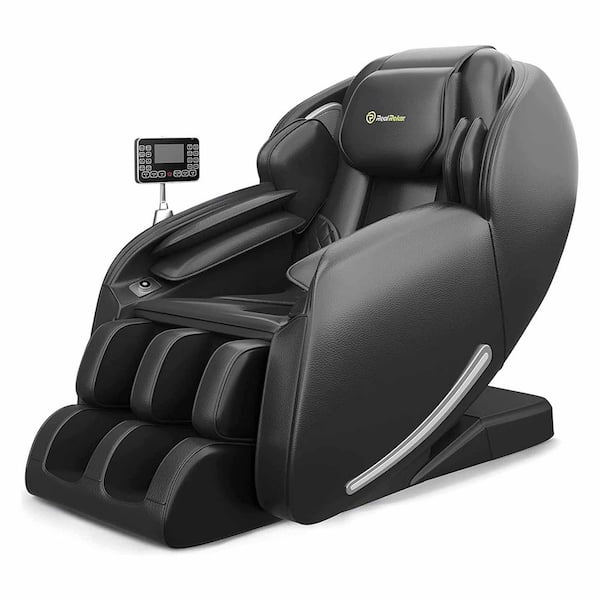 REAL RELAX PS-6000 Black color, Zero Gravity, Shortcut Key, SL Track, Body Scan, Bluetooth Heat, Foot Roller Massage Chair