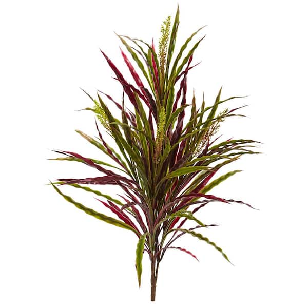 Nearly Natural Indoor 28 in. Fall Vanilla Grass Artificial Plant (3-Set)