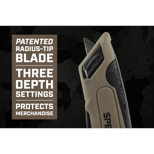 SPEC OPS Safety Knife Box Cutter with Self-Retracting Blade, Includes  Holster & Lanyard SPEC-K4-SAFE - The Home Depot