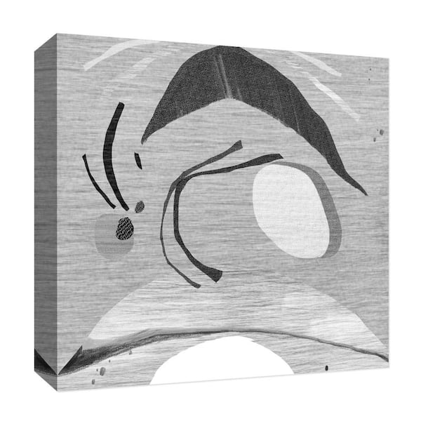PTM Images ''Touches in Black'' Canvas Abstract Wall Art 15 in. x 15 in.