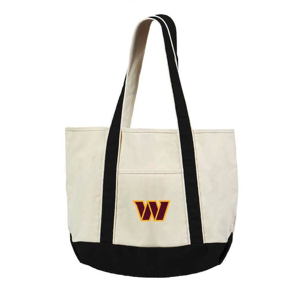 Washington Commanders NFL Canvas Tote Bag with Colored Strap