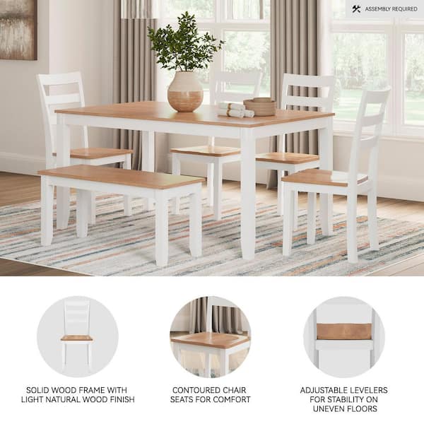Signature DESIGN BY ASHLEY Gesthaven White / Light Brown Wood Side
