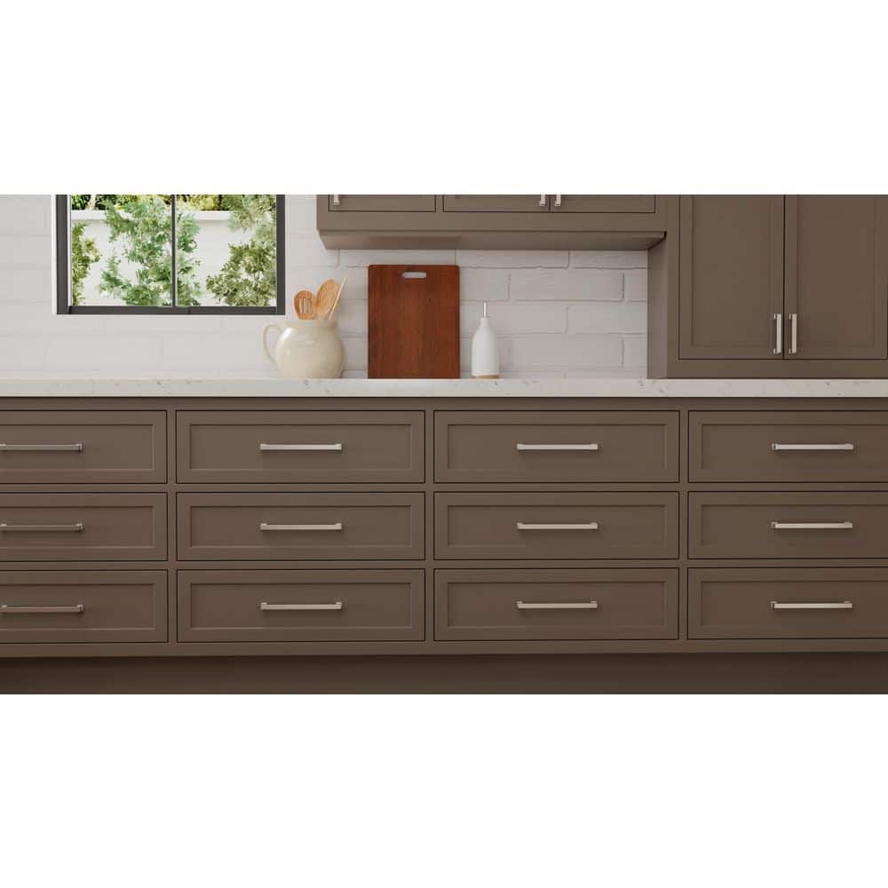 Chelsey 8-inch Polished Nickel Rectangular Bar Pull