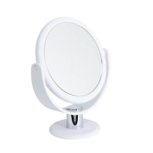 4.09 in. x 9.06 in. Makeup Mirror in White