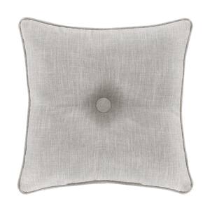 Annie Beige Polyester 18" Square Decorative Throw Pillow 18X18"