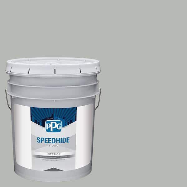 SPEEDHIDE 5 gal. PPG1009-4 Gray Stone Eggshell Interior Paint