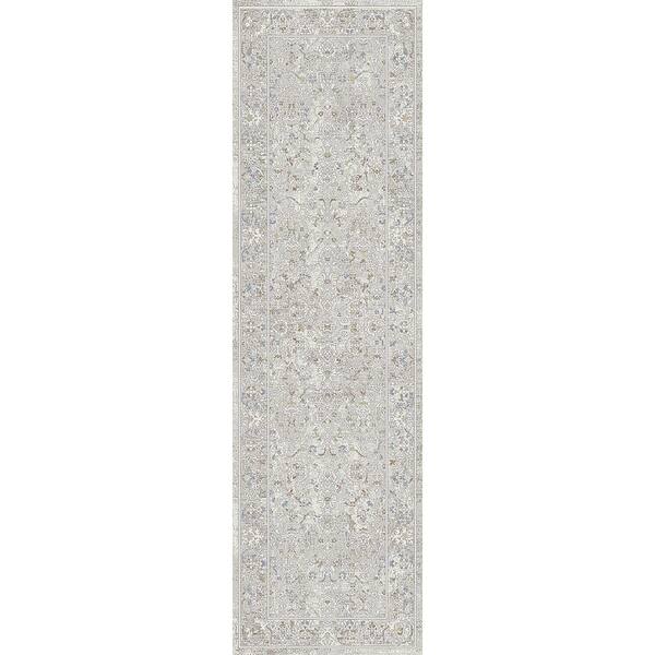 Skyler Grey/Multi 2 ft. 3 in. X 7 ft. 7 in. Abstract Indoor Area Rug