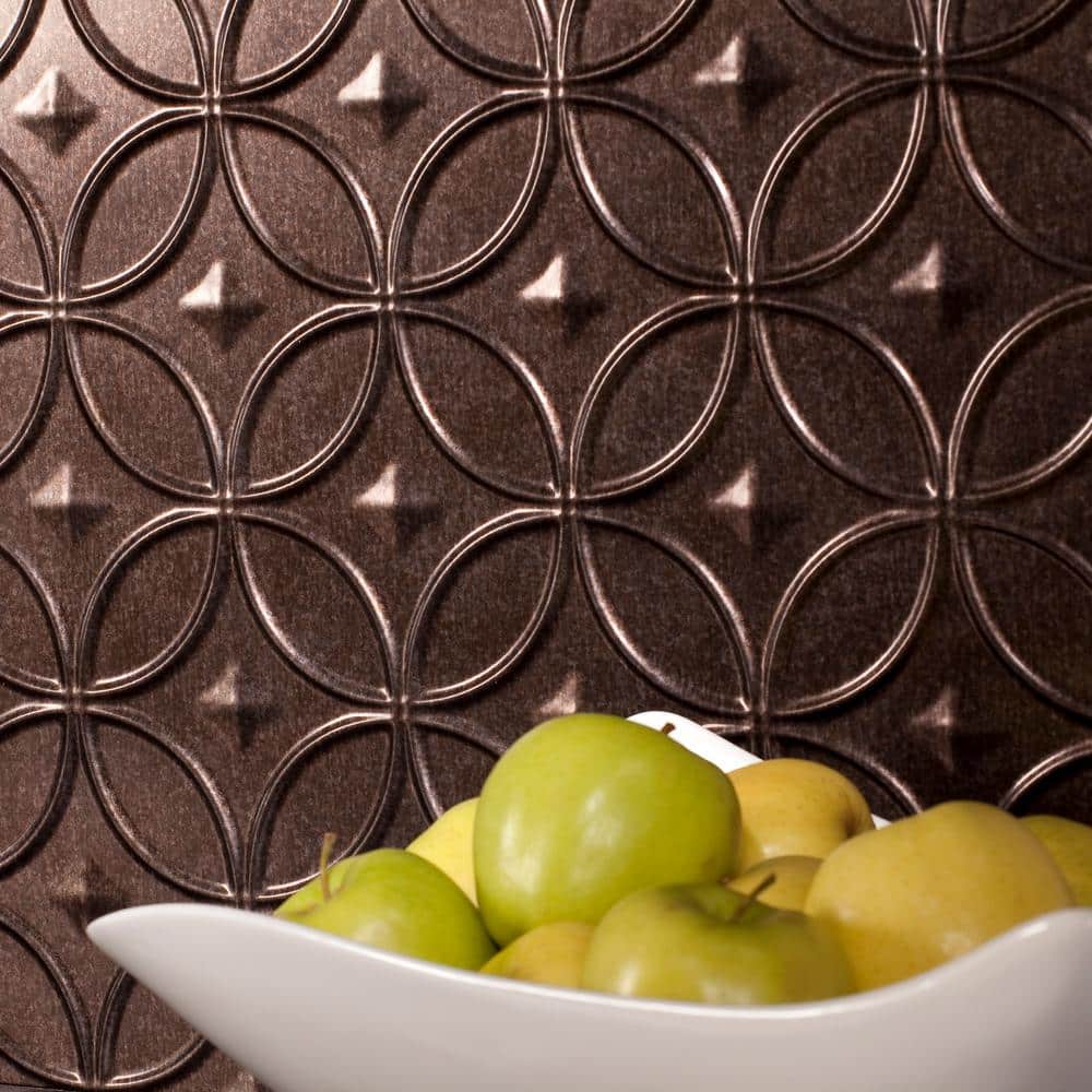 Smoked Pewter 3D Embossed Vinyl Wall Panel Kit